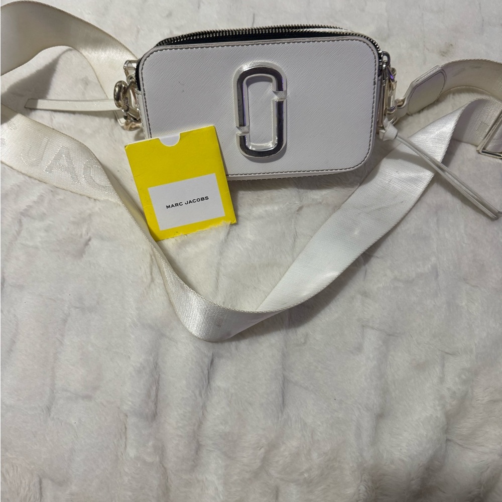 Marc Jacobs White Crossbody Bag with Double J Logo